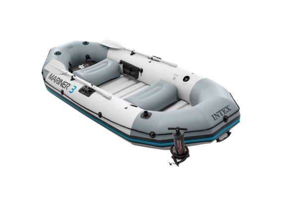 Intex Mariner 3 Set | Drei-Personen-Schlauchboot mit hartem Boden