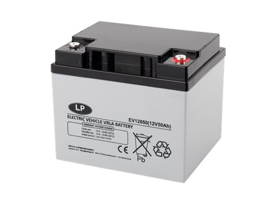 Einzelne 12 Volt Batterie 50 Amp.