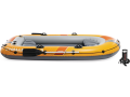 Intex Challenger 3 Set | Aufblasbares Dreierboot inkl. Paddel und Pumpe