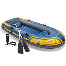 Intex Challenger 3 Set | Drei-Personen-Schlauchboot inkl. Paddeln und Pumpe